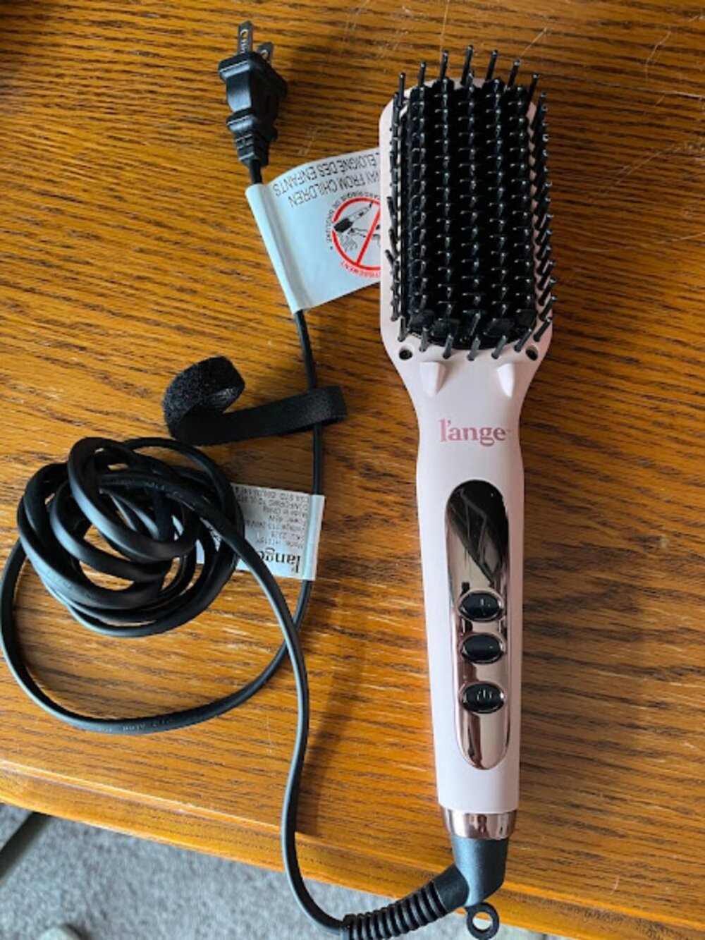 L'ange Le Vite Ceramic Straightening Brush Blush